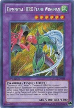 Wingman de flamme, HÉROS élémentaire [LCGX-EN045] Secret Rare 