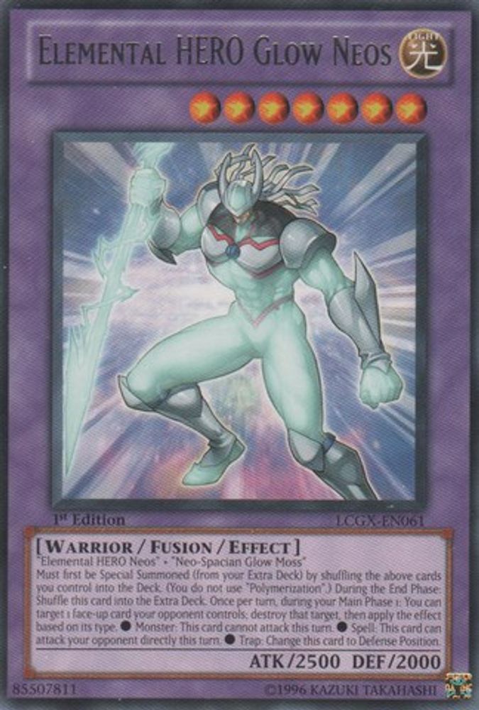 Elemental HERO Glow Neos [LCGX-EN061] Rare 
