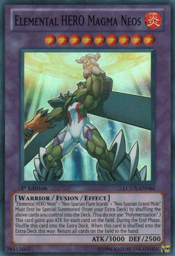 Elemental HERO Magma Neos (LCGX-EN064) - Super Rare