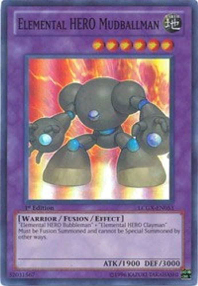 Elemental HERO Mudballman (LCGX-EN053) - Super Rare