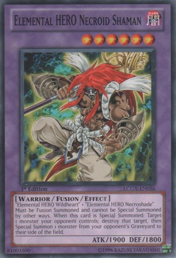 Elemental HERO Necroid Shaman (LCGX-EN056) - Common