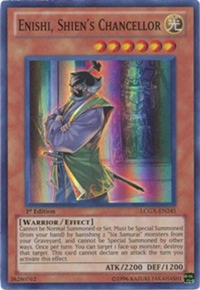 Enishi, Shien's Chancellor (LCGX-EN241) - Super Rare