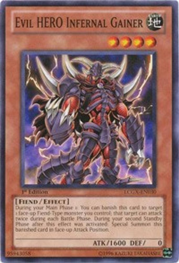 Evil HERO Infernal Gainer (LCGX-EN030) - Common