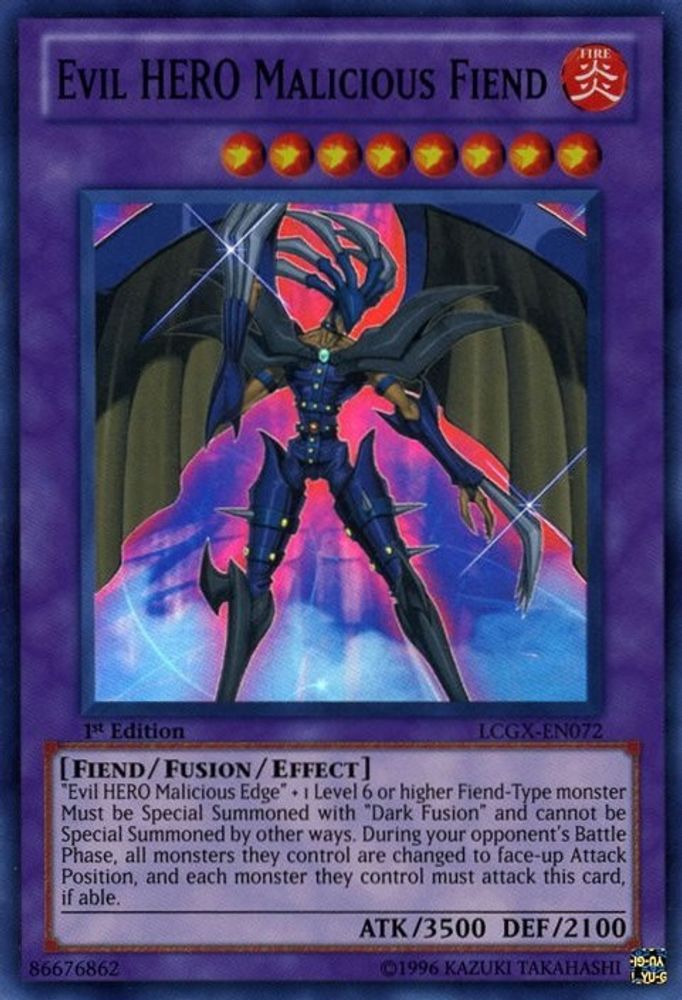 Evil HERO Malicious Fiend (LCGX-EN072) - Super Rare