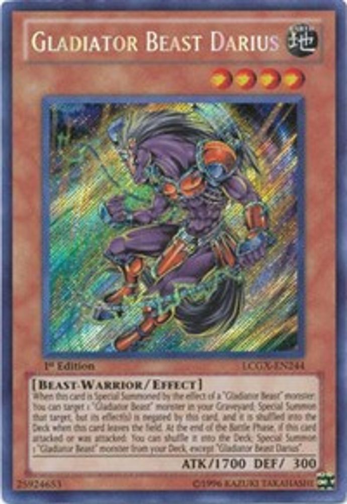 Gladiator Beast Darius (LCGX-EN244) - Secret Rare