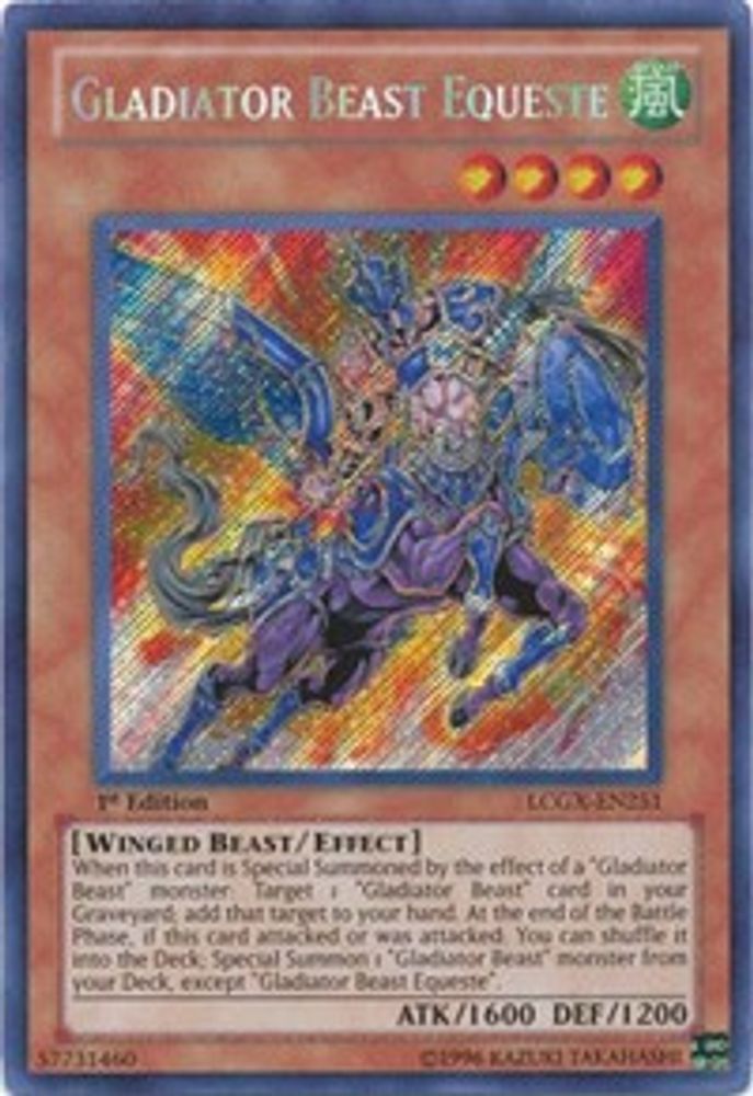 Gladiator Beast Equeste (LCGX-EN251) - Secret Rare