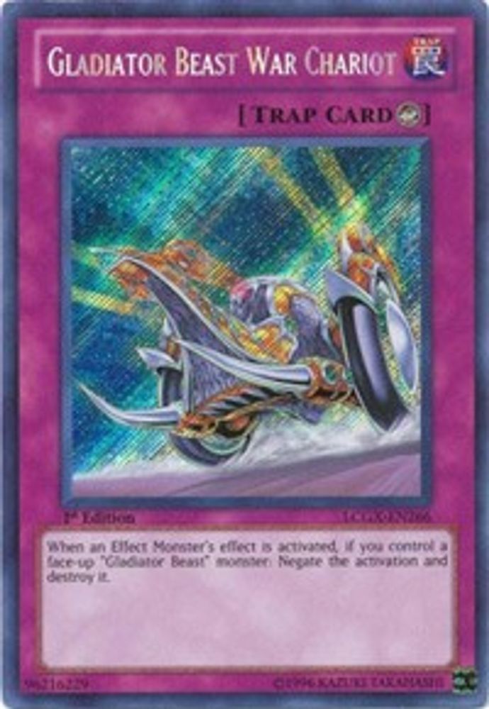 Gladiator Beast War Chariot (LCGX-EN266) - Secret Rare