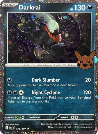 Darkrai (Cosmos Holo) 136  - Holofoil - Holo Rare