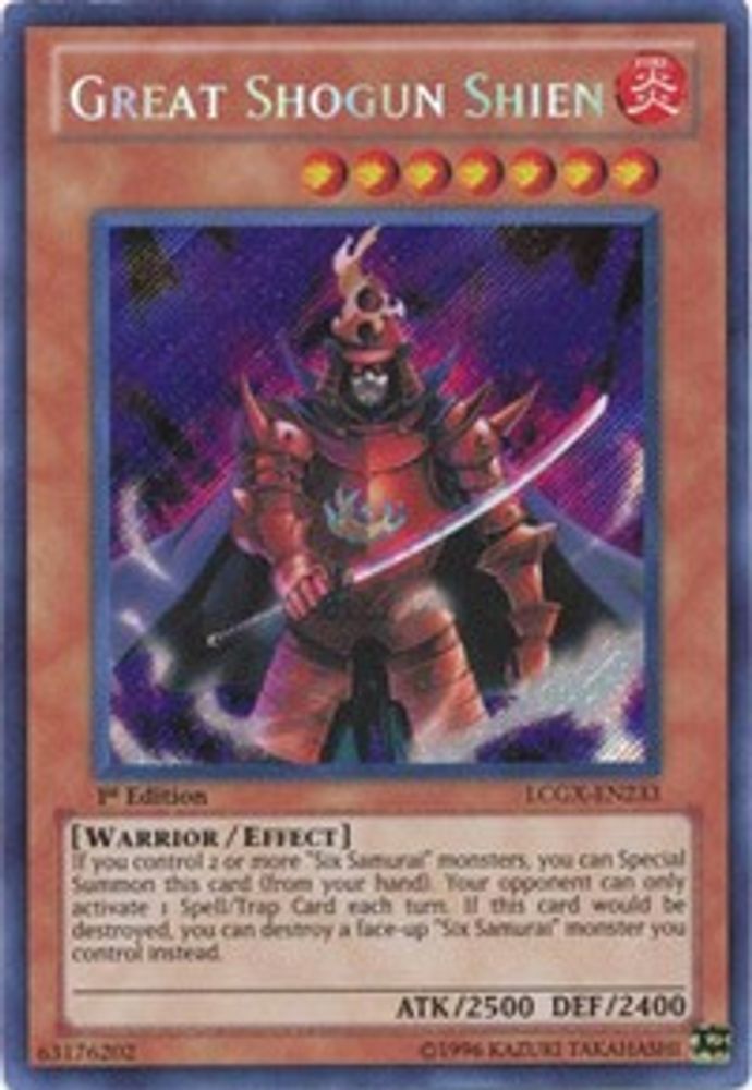 Great Shogun Shien (LCGX-EN233) - Secret Rare