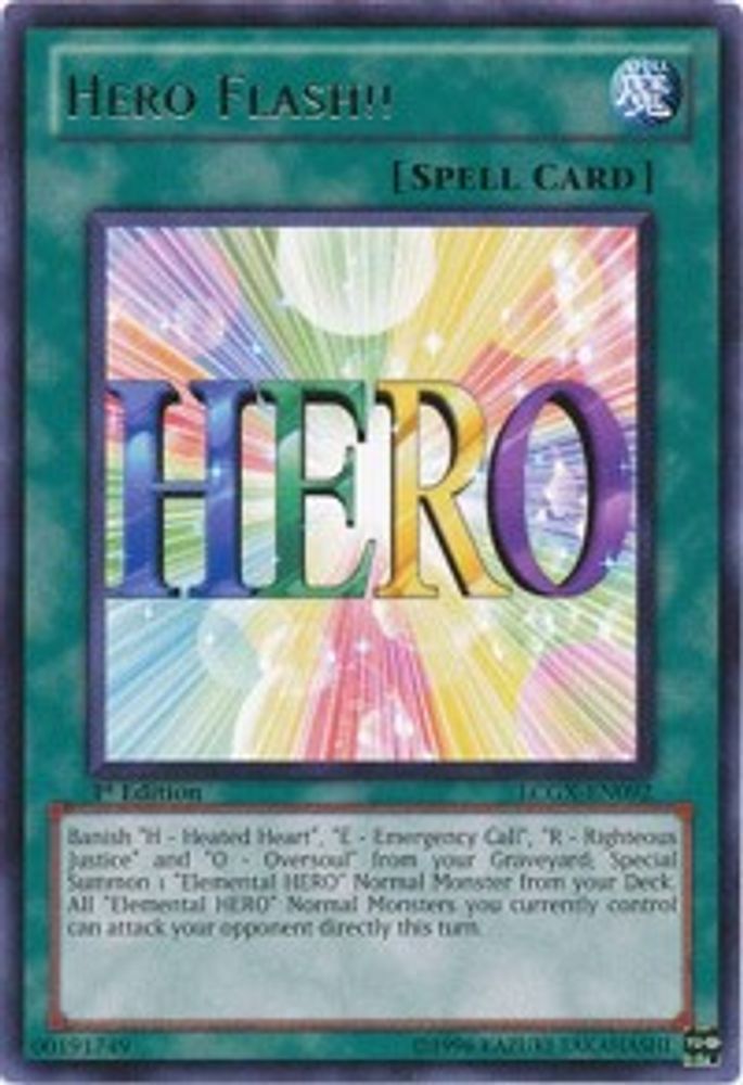Hero Flash!! (LCGX-EN092) - Rare