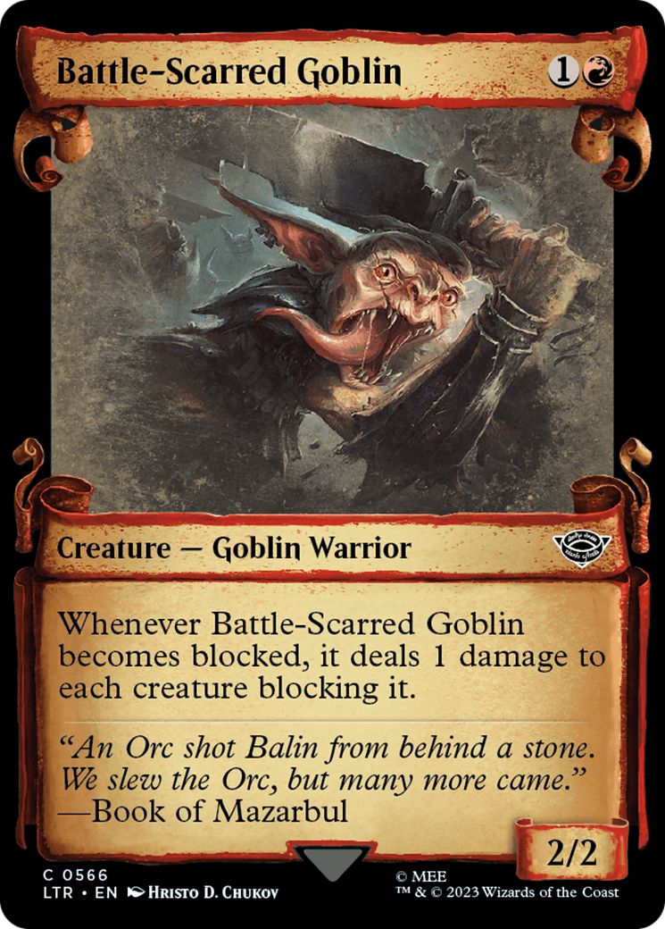 Battle-Scarred Goblin (LTR-566) - The Lord of the Rings: Tales of Middle-earth: (Showcase)