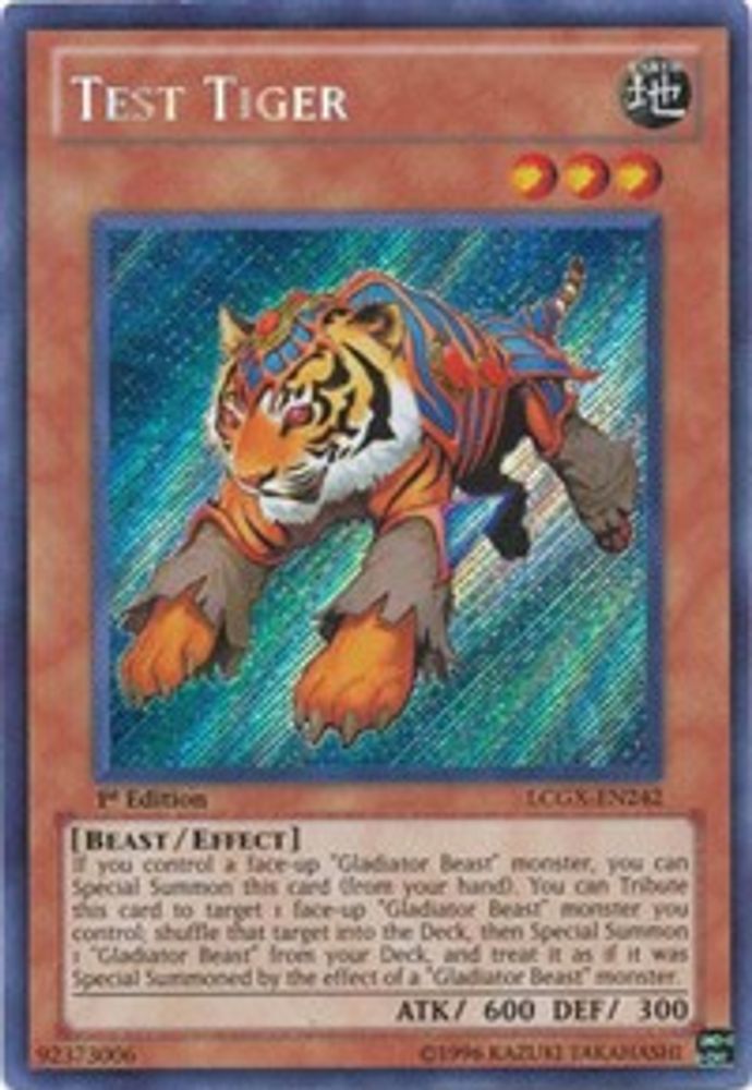 Test Tiger (LCGX-EN242) - Secret Rare