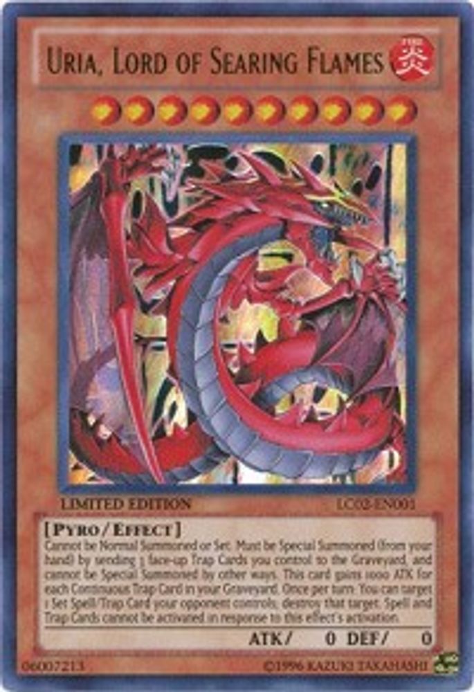Uria, Lord of Searing Flames (LC02-EN001) - Ultra Rare