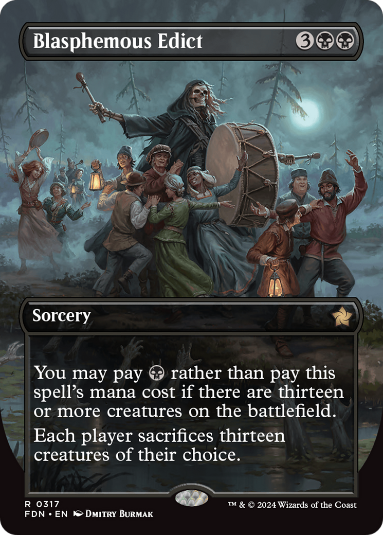 Blasphemous Edict (Borderless) (FDN-317) - Foundations (Borderless)