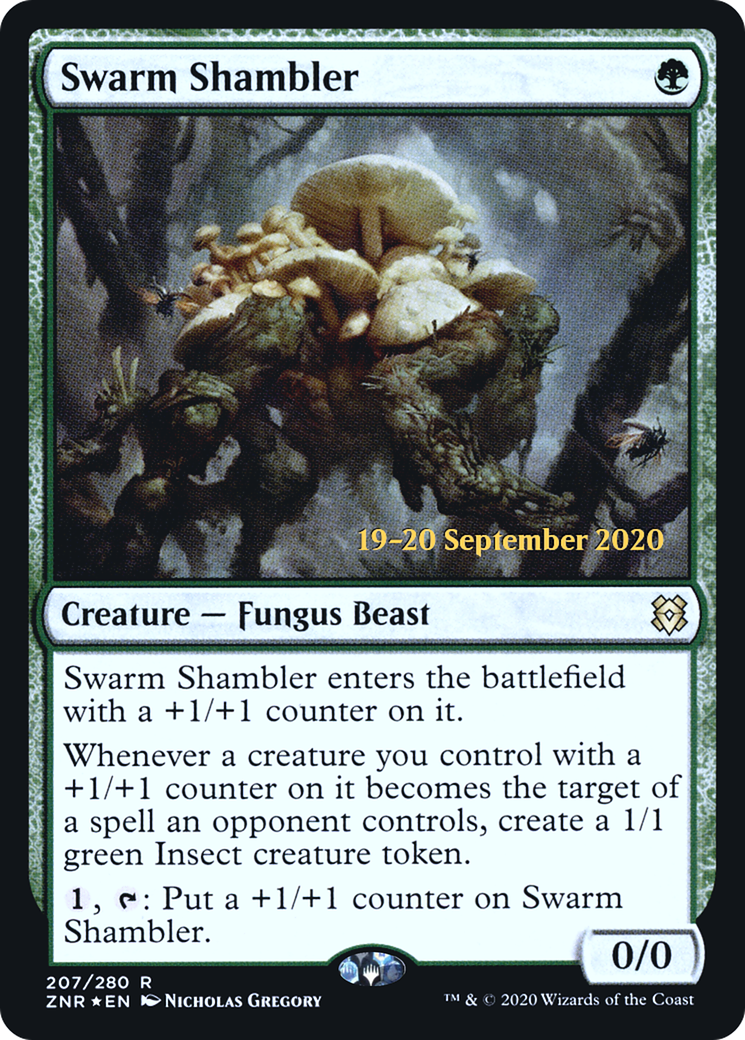 Swarm Shambler (PRE-207S) - Zendikar Rising Promos Foil