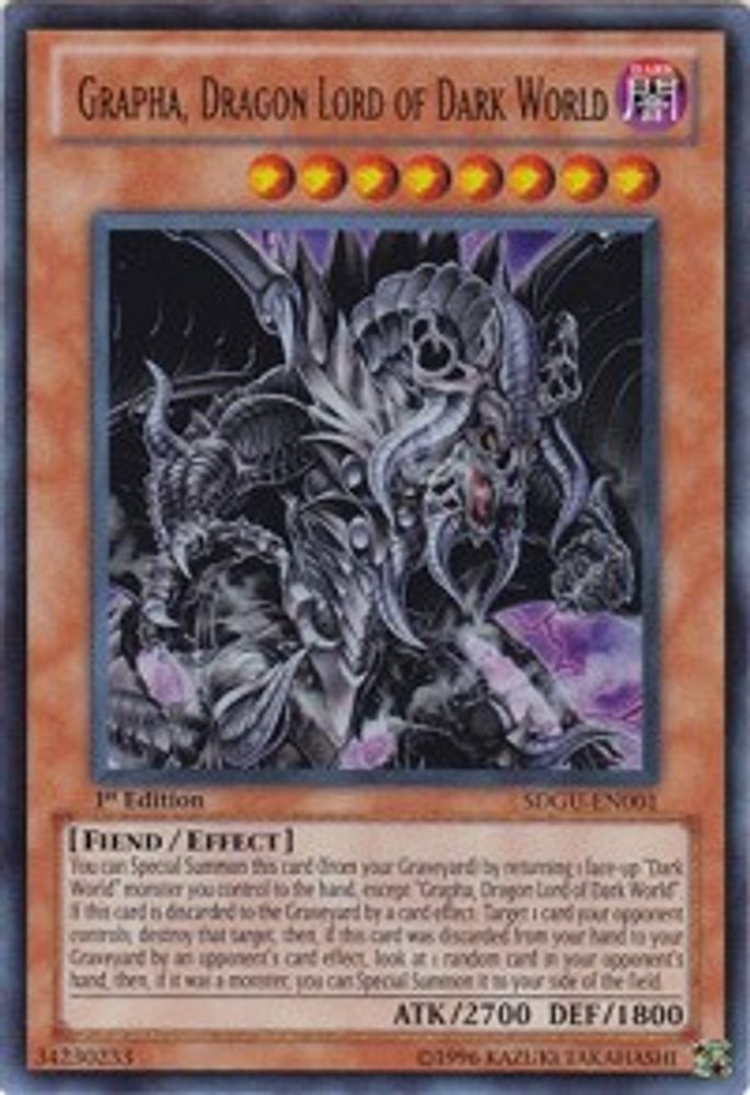 Grapha, Dragon Lord of Dark World (SDGU-EN001) - Ultra Rare