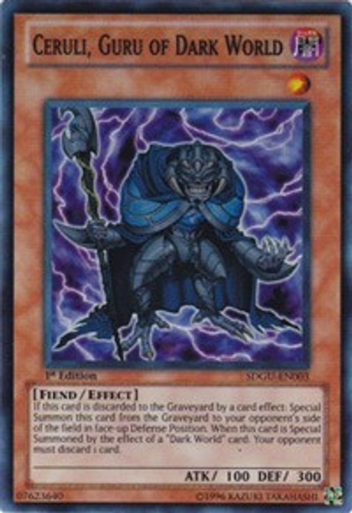 Ceruli, Guru of Dark World (SDGU-EN003) - Super Rare