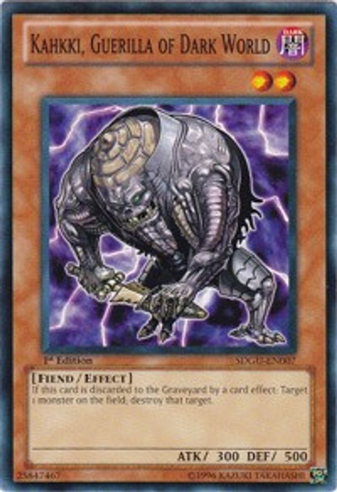 Kahkki, Guerilla of Dark World (SDGU-EN007) - Common