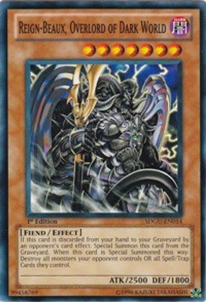 Reign-Beaux, Overlord of Dark World (SDGU-EN014) - Common