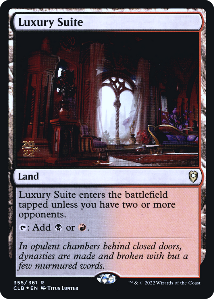 Suite de luxe [Promos de l'avant-première de Commander Legends : Battle for Baldur's Gate] 
