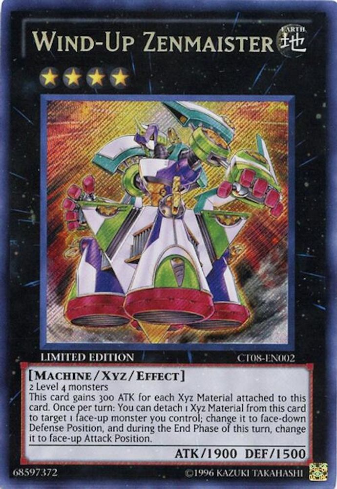 Wind-Up Zenmaister (CT08-EN002) - Secret Rare