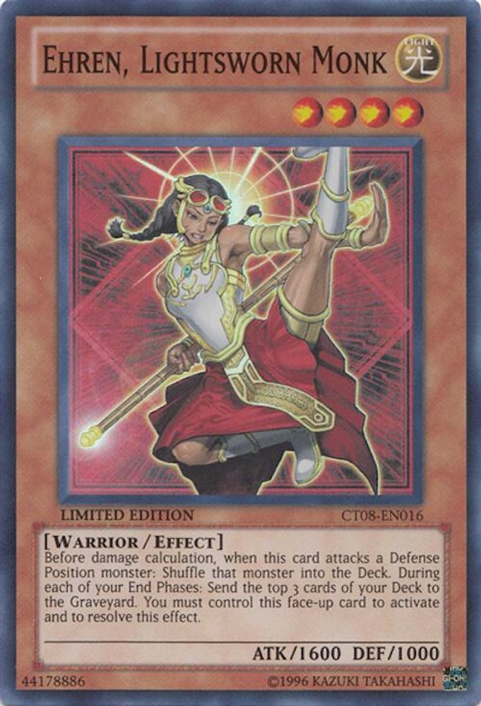 Ehren, Lightsworn Monk (CT08-EN016) - Super Rare