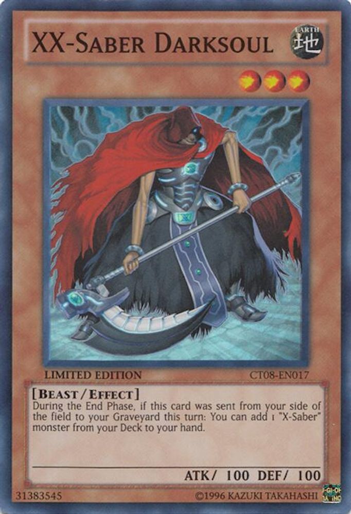 XX-Saber Darksoul (CT08-EN017) - Super Rare