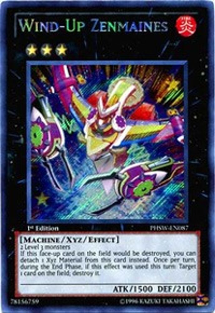 Wind-Up Zenmaines (PHSW-EN087) - Secret Rare