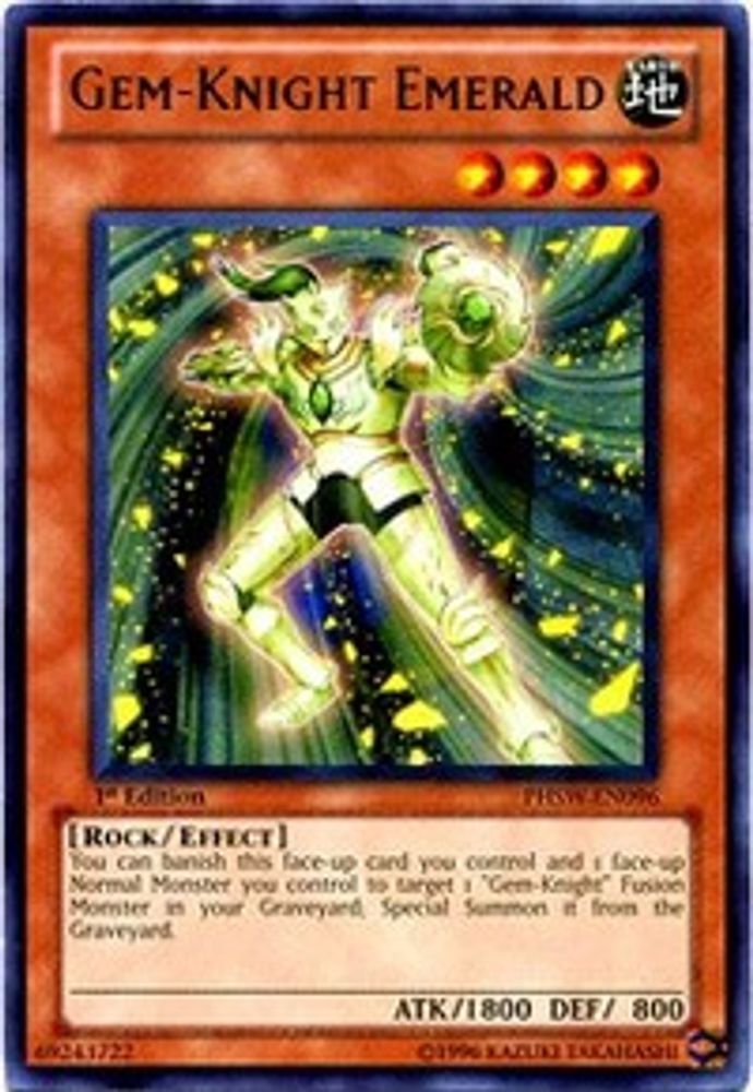 Gem-Knight Emerald (PHSW-EN096) - Rare