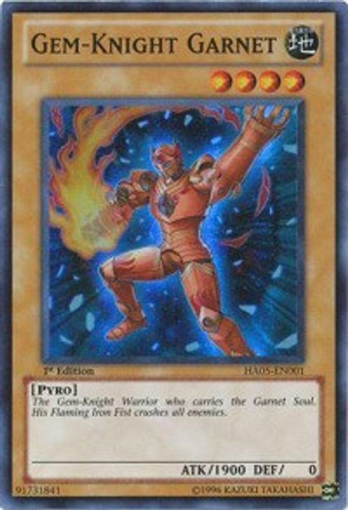 Gem-Knight Garnet (HA05-EN001) - Super Rare