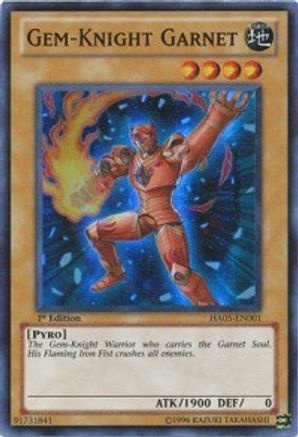 Gem-Knight Garnet (HA05-EN001) - Hidden Arsenal 5: Steelswarm Invasion Unlimited