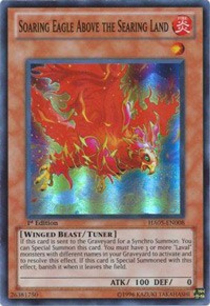 Soaring Eagle Above the Searing Land (HA05-EN008) - Super Rare