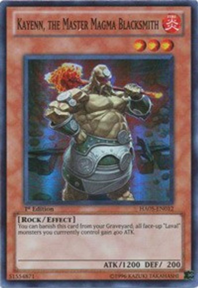 Kayenn, the Master Magma Blacksmith (HA05-EN012) - Super Rare