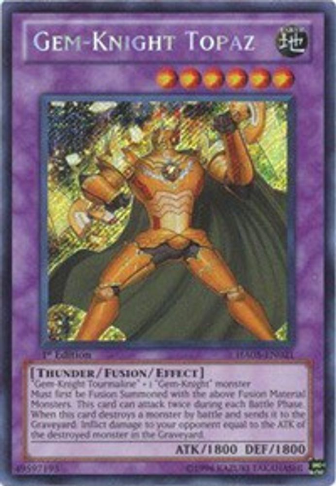 Gem-Knight Topaz (HA05-EN021) - Secret Rare