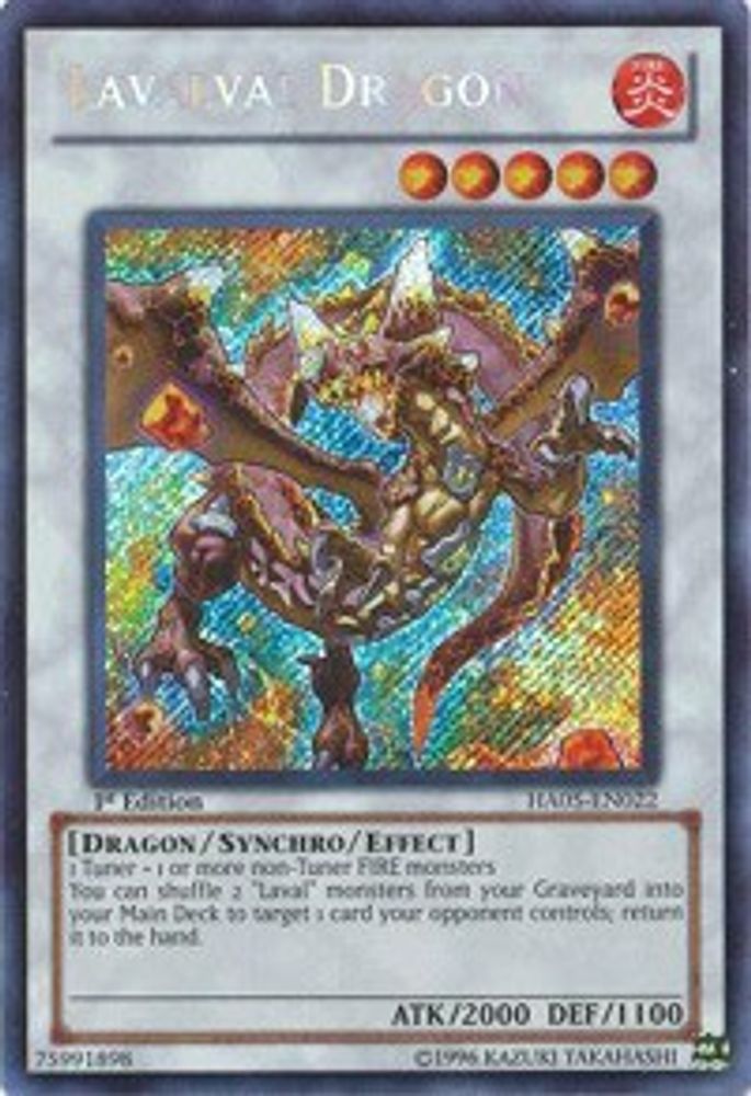 Lavalval Dragon (HA05-EN022) - Secret Rare