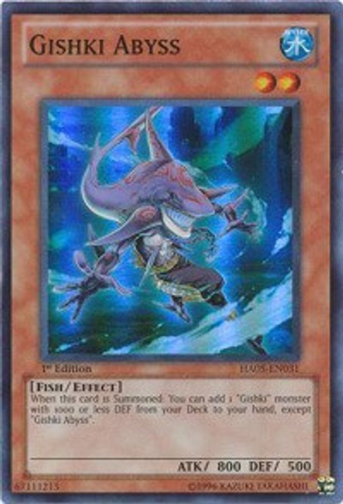 Gishki Abyss (HA05-EN031) - Super Rare