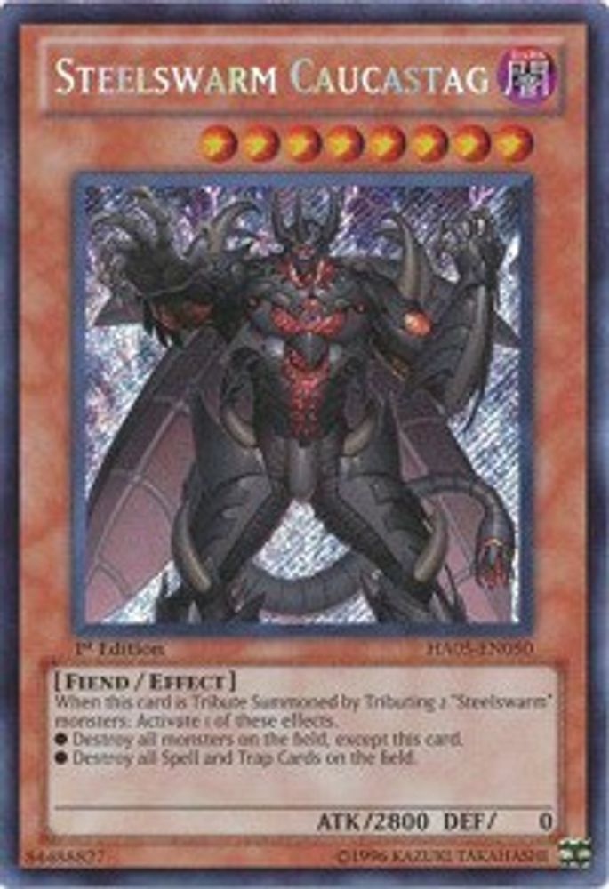 Steelswarm Caucastag (HA05-EN050) - Secret Rare