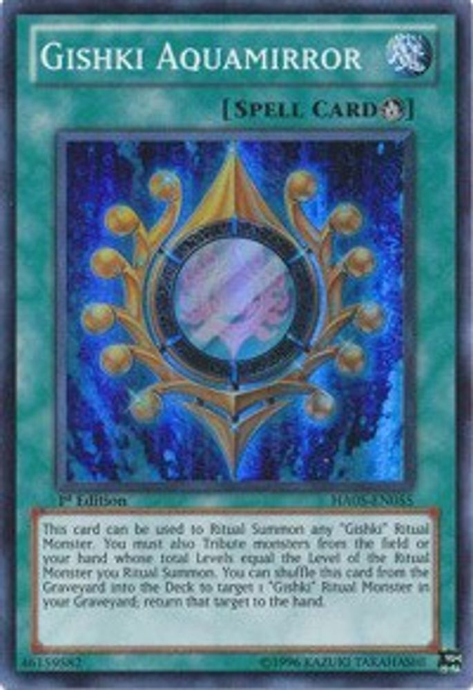Gishki Aquamirror (HA05-EN055) - Super Rare