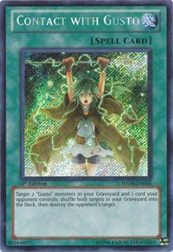 Contact with Gusto (HA05-EN056) - Secret Rare