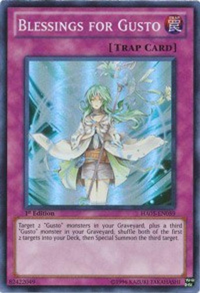 Bénédictions pour Gusto [HA05-EN059] Super Rare 