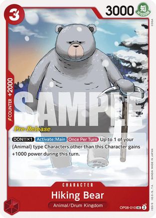 Hiking Bear (OP08-010) - Uncommon