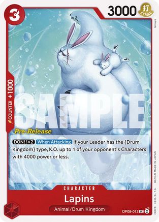 Lapins (OP08-012) - Uncommon