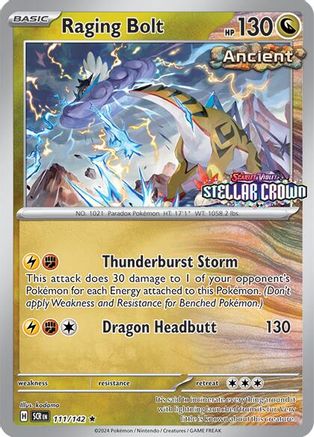 Raging Bolt (Cosmo Holo) (Best Buy) 111  - Holofoil - Rare