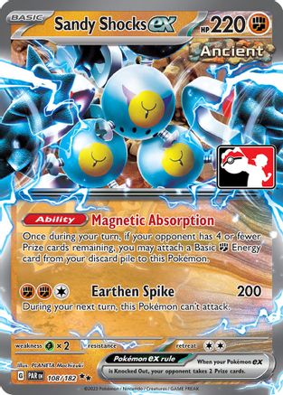 Sandy Shocks ex - 108/182/182  - Holofoil - Double Rare