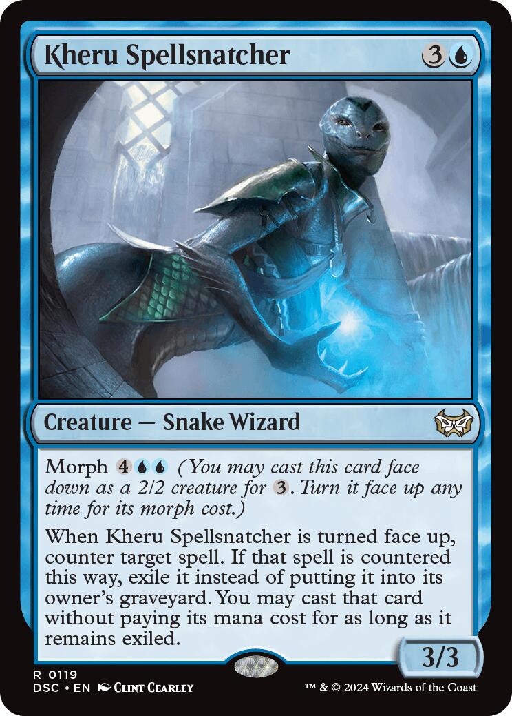 Kheru Spellsnatcher (DSC-119) - Duskmourn: House of Horror Commander