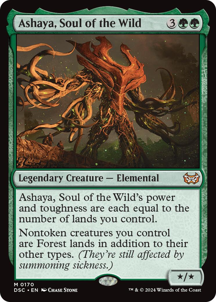 Ashaya, Soul of the Wild (DSC-170) - Duskmourn: House of Horror Commander