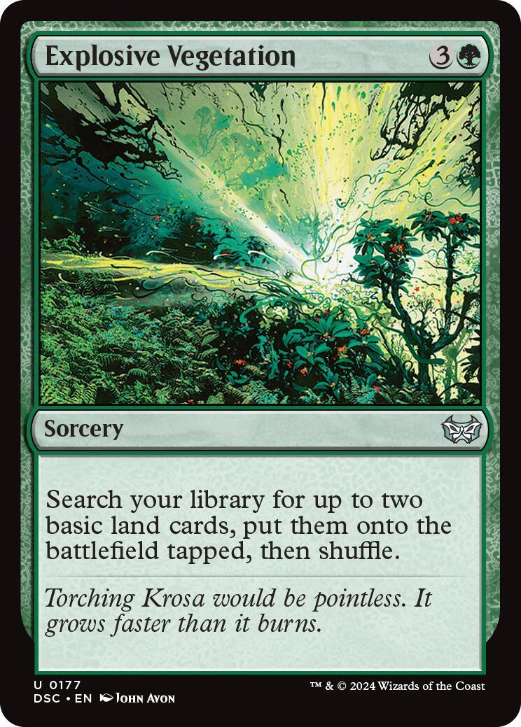 Explosive Vegetation (DSC-177) - Duskmourn: House of Horror Commander
