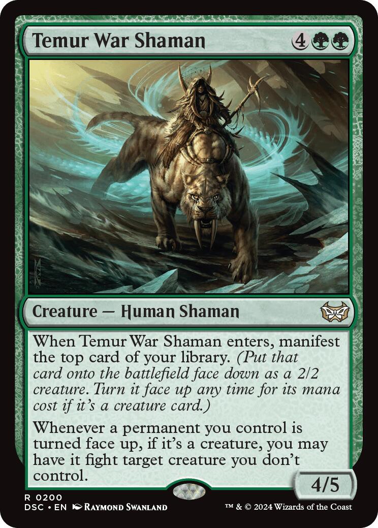 Temur War Shaman (DSC-200) - Duskmourn: House of Horror Commander