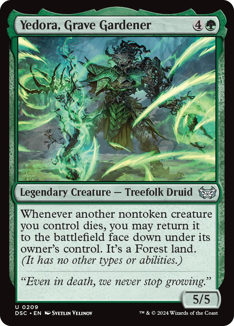 Yedora, Grave Gardener (DSC-209) - Duskmourn: House of Horror Commander