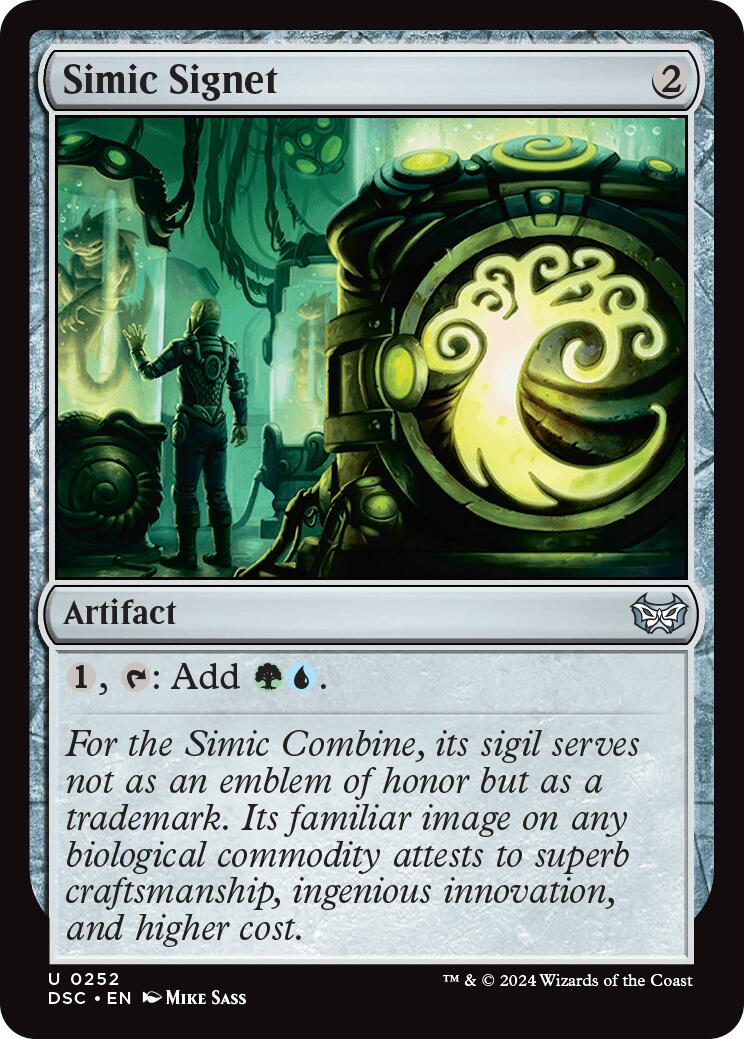 Simic Signet (DSC-252) - Duskmourn: House of Horror Commander